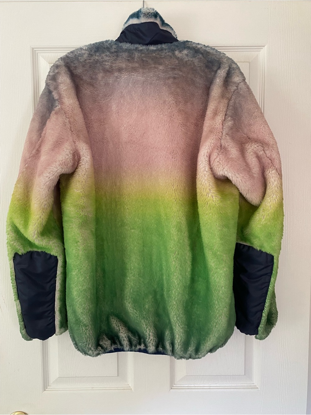 LC23 Faux Fur Gradient Jacket ASO Atypical Zahid Rare HTF Streetwear - Sz M - Picture 3 of 9